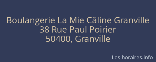 Boulangerie La Mie Câline Granville