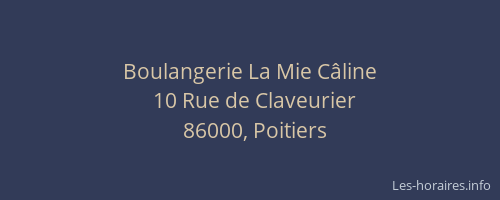 Boulangerie La Mie Câline