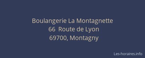 Boulangerie La Montagnette