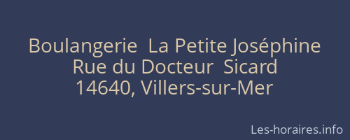 Boulangerie  La Petite Joséphine