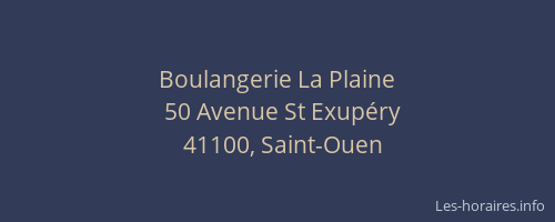 Boulangerie La Plaine