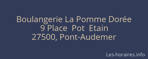 Boulangerie La Pomme Dorée