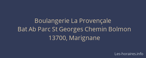 Boulangerie La Provençale