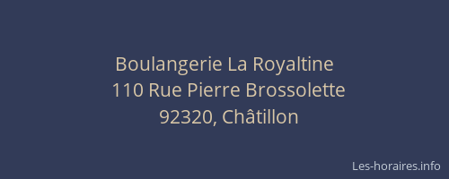 Boulangerie La Royaltine