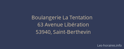 Boulangerie La Tentation