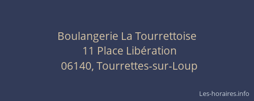Boulangerie La Tourrettoise