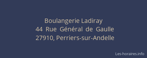 Boulangerie Ladiray