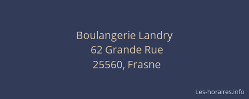 Boulangerie Landry