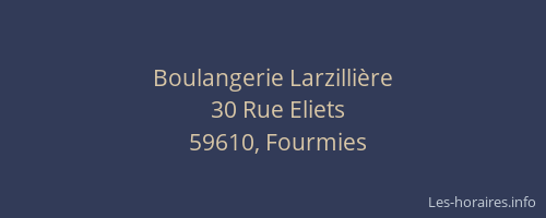 Boulangerie Larzillière