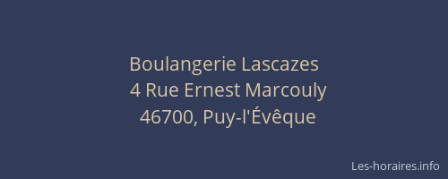 Boulangerie Lascazes
