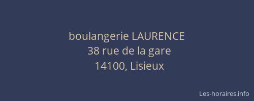 boulangerie LAURENCE