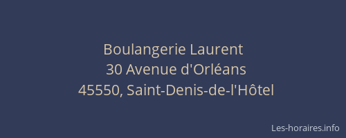 Boulangerie Laurent