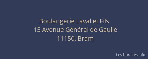 Boulangerie Laval et Fils