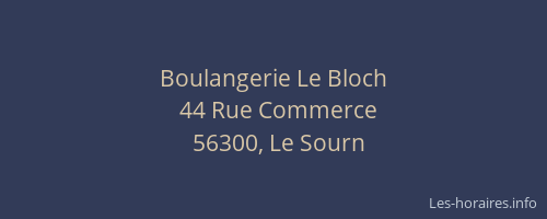 Boulangerie Le Bloch