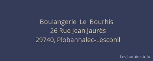 Boulangerie  Le  Bourhis