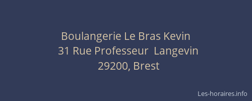 Boulangerie Le Bras Kevin