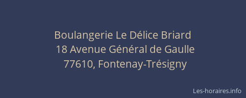 Boulangerie Le Délice Briard
