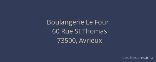 Boulangerie Le Four