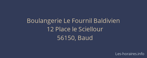Boulangerie Le Fournil Baldivien
