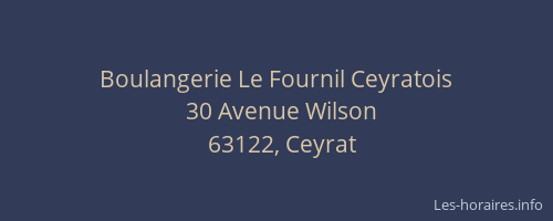 Boulangerie Le Fournil Ceyratois