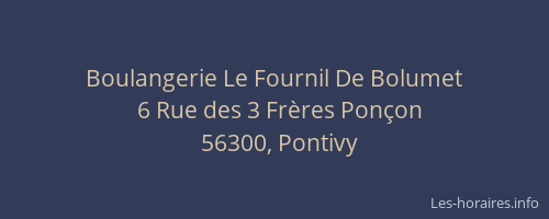 Boulangerie Le Fournil De Bolumet