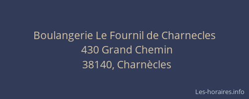 Boulangerie Le Fournil de Charnecles