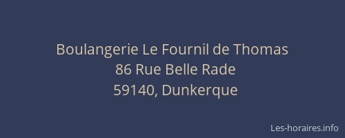 Boulangerie Le Fournil de Thomas