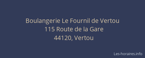 Boulangerie Le Fournil de Vertou