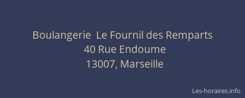 Boulangerie  Le Fournil des Remparts