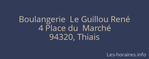 Boulangerie  Le Guillou René