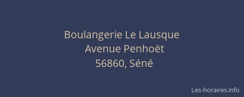 Boulangerie Le Lausque