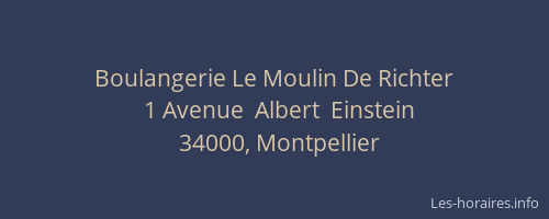 Boulangerie Le Moulin De Richter