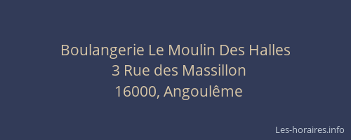 Boulangerie Le Moulin Des Halles