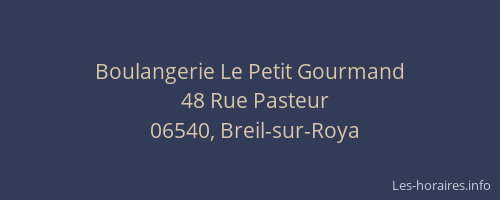 Boulangerie Le Petit Gourmand