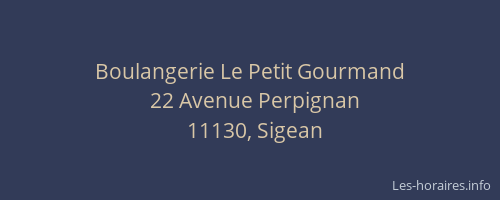 Boulangerie Le Petit Gourmand