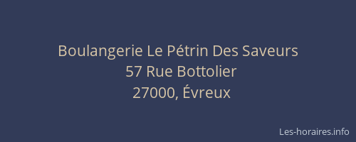 Boulangerie Le Pétrin Des Saveurs
