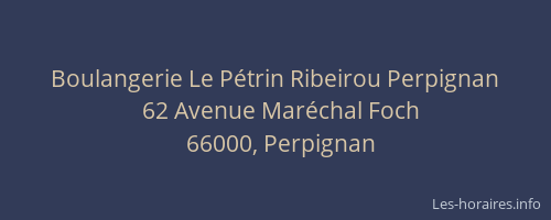 Boulangerie Le Pétrin Ribeirou Perpignan
