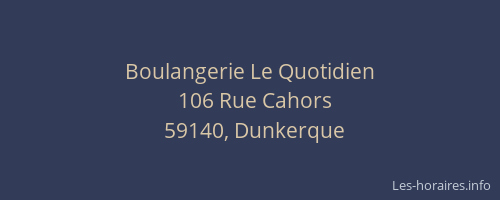 Boulangerie Le Quotidien