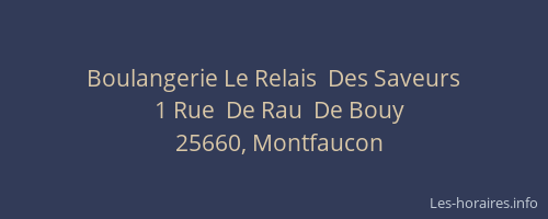 Boulangerie Le Relais  Des Saveurs