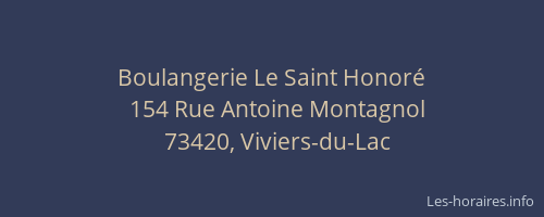 Boulangerie Le Saint Honoré