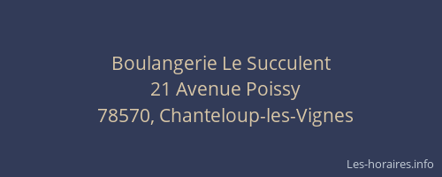 Boulangerie Le Succulent