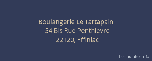 Boulangerie Le Tartapain