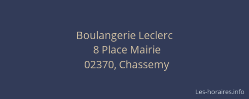 Boulangerie Leclerc