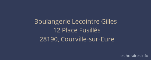 Boulangerie Lecointre Gilles