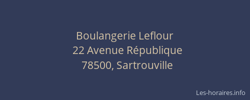 Boulangerie Leflour