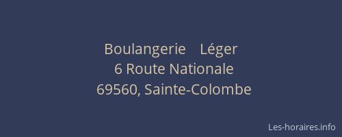 Boulangerie    Léger