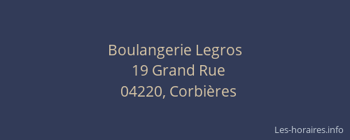 Boulangerie Legros
