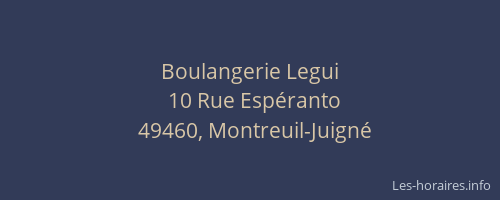 Boulangerie Legui