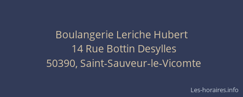 Boulangerie Leriche Hubert