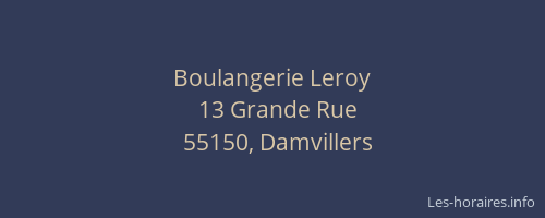 Boulangerie Leroy